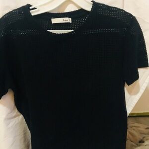 Free Black Knit Top